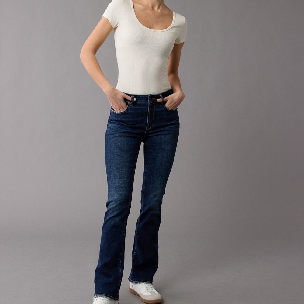 American Eagle Outfitters Dark Blue skinny kick  Jeans